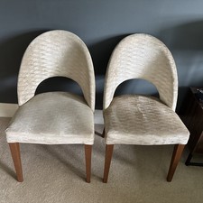 Pair Of John Lewis Dining Chairs In Harlequin Fabric