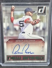EDWIN ESCOBAR 2016 DONRUSS NEW BREED ROOKIE AUTOGRAPH AUTO #29/99 
