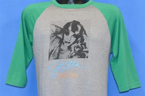 80s STELLA PARTON AMERICAN TOUR COUNTRY SINGER RAGLA 1980s vintage concert t-shirt, vintage, single stitch, B+ condition