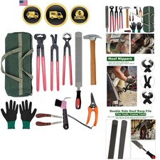 Farrier Tools Kit Hoof Trimming Set Horseshoe Cutter Nippers Shear Pliers