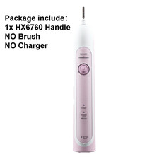 Philips Sonicare HealthyWhite HX6760 Sonic Electric Toothbrush Handle Pink 6720