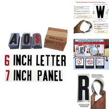 Changeable Sign Letters 6" on 7-inch Flexible Panel Condensed Font Made in USA