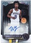 2025-26 Bowman Chrome Wesley Yates III 1st Auto #CPA-WY Washington NCAA