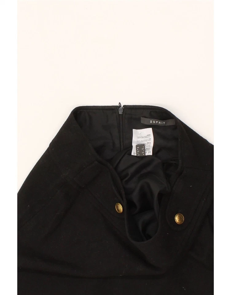 ESPRIT Womens Pencil Skirt UK 8 Small W28  Black Wool CK34 - Image 3 of 3