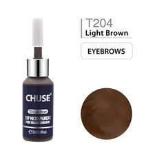 CHUSE Permanent Makeup Farbe Pigment Microblading SPMU Tattoo Ink Hellbraun 12ml