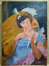 Oil painting Carnival Masquerade