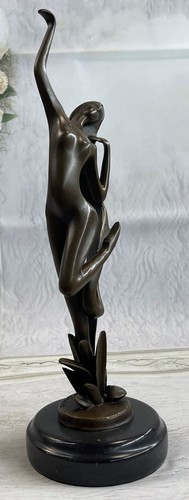 BRONZE NUDE WOMAN Girl Model Home Decor Erotic Sculpture Closeout Artwork Art - Picture 6 of 6