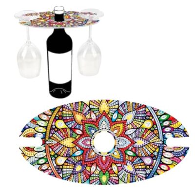Diamond Painting Wine Glass Rack, DIY Wine Glass Holder Storage