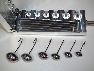 Moule à Leurres Banane Pour Pêche - Têtes De Mouton CNC Aluminium 1-4 Oz - Fabriqué Aux USA - Occasion