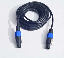25 ft Male Speakon to Speakon Cables, Speak cable, Audio Cord DJ Wire with Twist