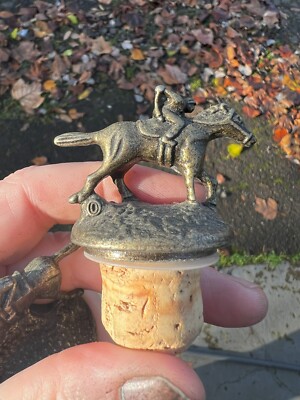 Blanton's Whiskey Bourbon Bottle Horse & Jockey Cork Stopper Letter  O 