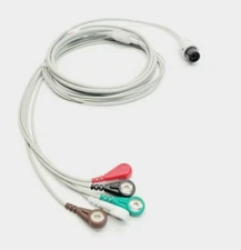 ZOLL ECG Cable 6 Pin 5 Leads Snap AHA - Same Day Shipping