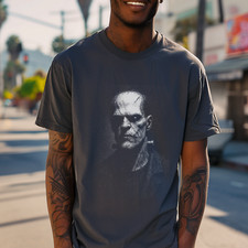 Frankenstein Gothic Horror T-Shirt  Classic Monster Tee S-4XL  Film Gift