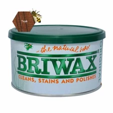 Briwax Original Furniture Wax 16 Oz - Teak Model P1-J  (Dented Jar) 2-Pack