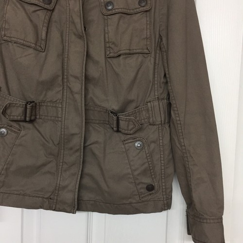 Ann Taylor Loft Utility Jacket Putty Color Petite Sz 6P - Picture 3 of 5