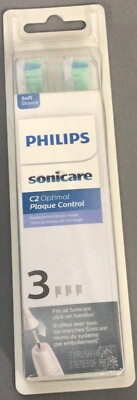 2pk- Philips Sonicare C2 Optimal Plaque Control Brush 3-Pack Heads, (G2)