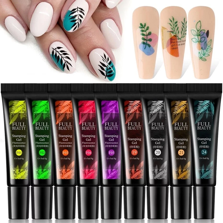 Uv gel Stamping Polish Sets Nail Art Plates Printing Varnish uk Seller
Opens in a new window or tab