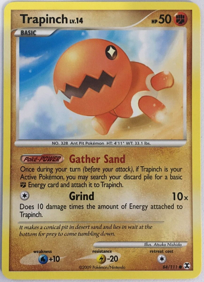 POKEMON TRAPINCH LV.14 84/111 RISING RIVALS COMMON NEAR MINT | eBay
