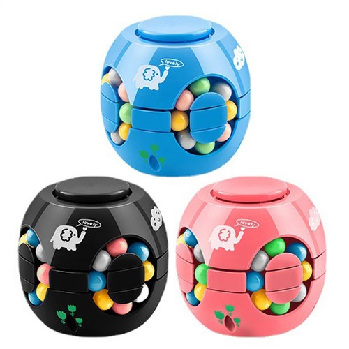 Rotating Magic Fidget Toy Magical Bean Cube Stress Relief Spinner Packs Kids