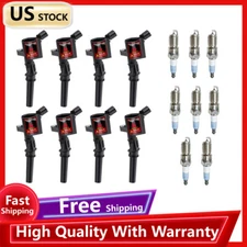 8 Ignition Coils DG508 & 8 Spark Plugs SP479 for Ford F150 Crown Victoria 4.6L