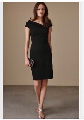 Reiss Lyn Off Shoulder Black Cocktail / Formal -Dress Size 4/6