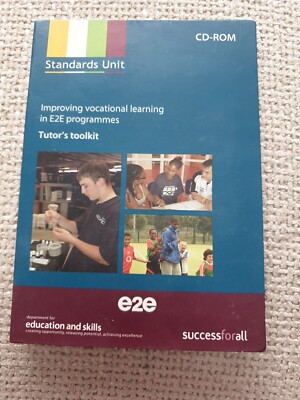 E2E Entry level Tutors Toolkit CD ROM Improving Vocational Learning