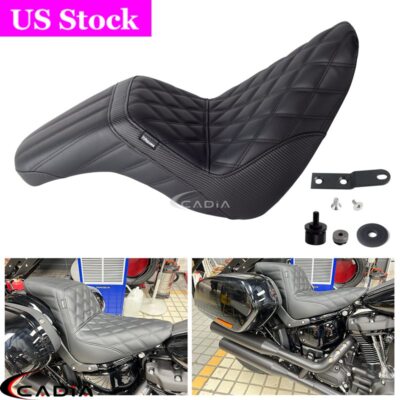 Step Up Seat w/Gel Pad For Harley Club Style Low Rider FXLRST FXLR FXLRS 2018-24