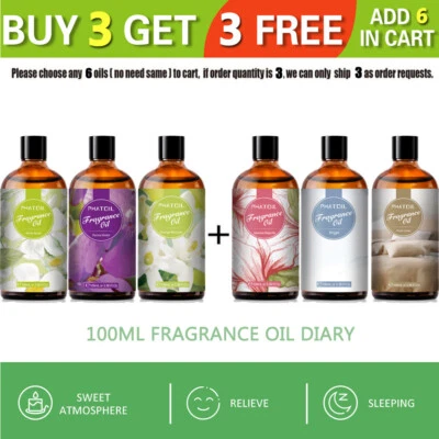 PHATOIL FRAGRANCE OILS 100ml - For Diffuser,Candle, Bath Bombs, Soap Making,Wax Melts