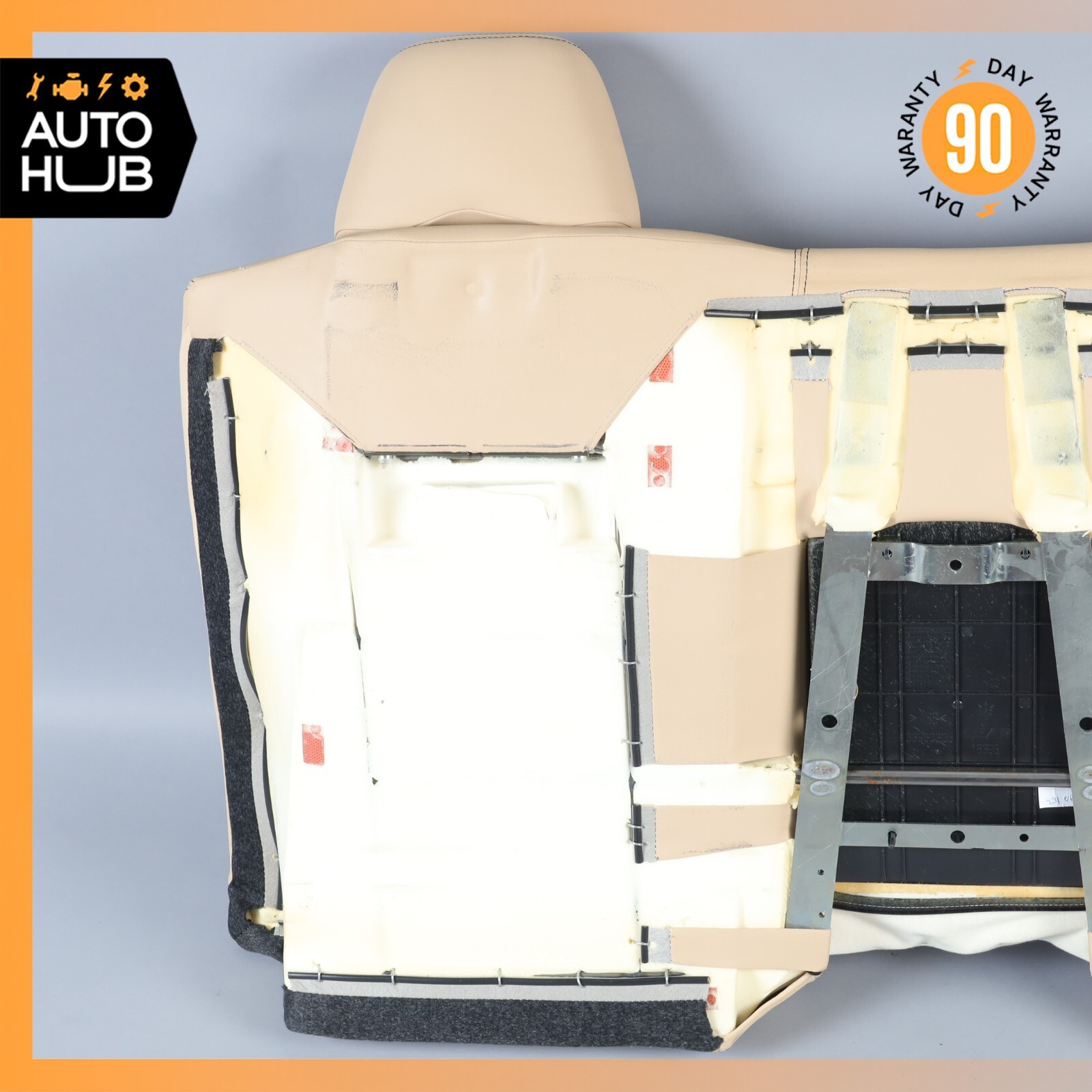 08-12 Maserati GranTurismo M145 Rear Upper Top Seat Cushion Beige OEM