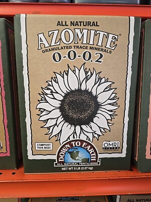 Down to Earth Azomite Granulated Trace Minerals 0-0-0.2, 5lb ORGANIC-OMRI Listed