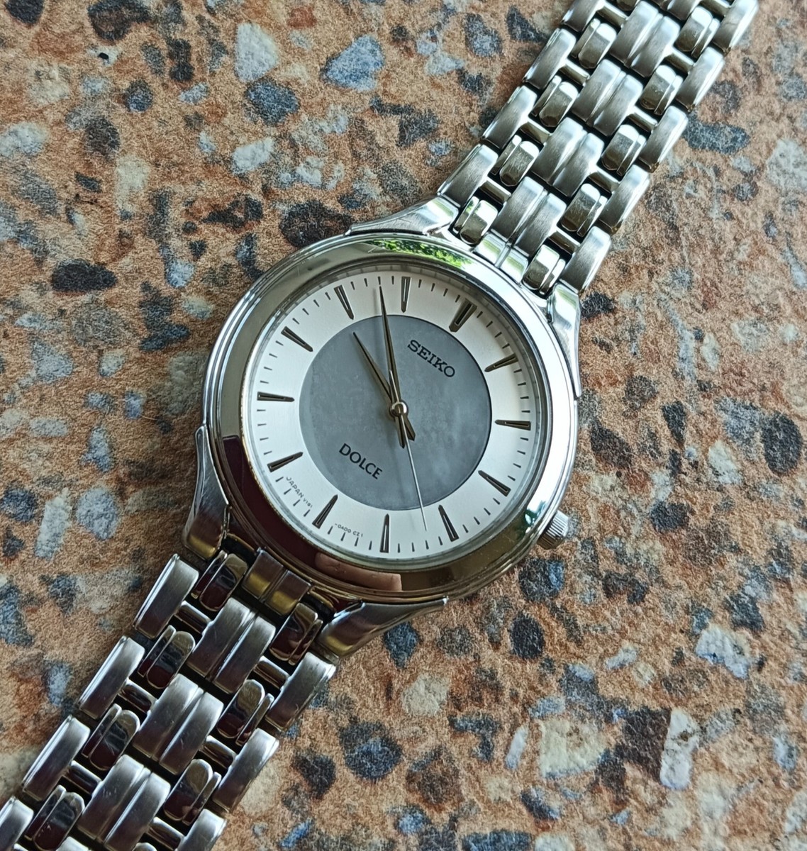 Seiko Dolce Quartz V181 0AC0 May 1998 Solar MOP Dial | eBay