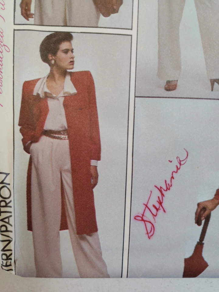 Duster Coat Cardigan Top Skirt Pants 8 10 12 Style 4917 Sewing Pattern Outfit UC - Image 3 of 4