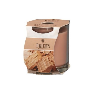 (29,35 EUR/kg) Prices Candles - Duftkerze Sandalwood - 170g Glas