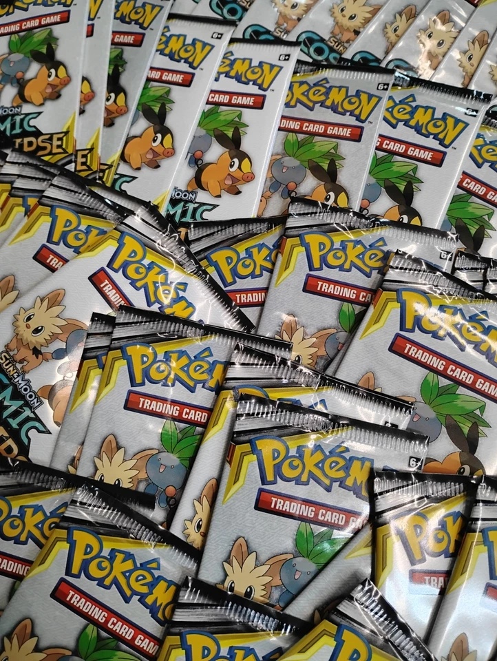 LOT OF 100 PACKS Pokemon Cosmic Eclipse Sampling Packs Sealed 3 Cards In 1 Pack - Image 2 of 4