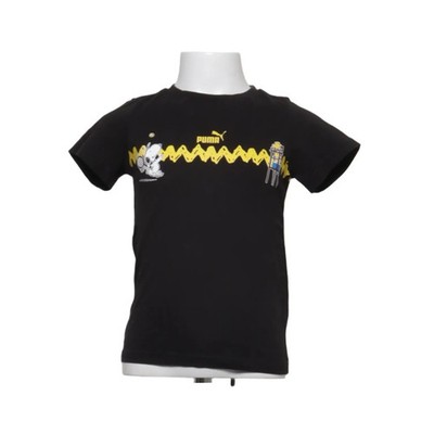 Puma, T-shirt, Größe: 110, model: peanuts, Schwarz/Gelb, Baumwolle/Elasthan #cq3