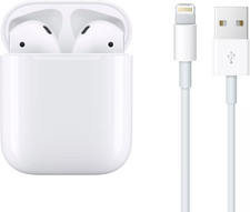 Apple AirPods 2nd Gen Genuine In-Ear Bluetooth Headset w/ Wireless Charging Case