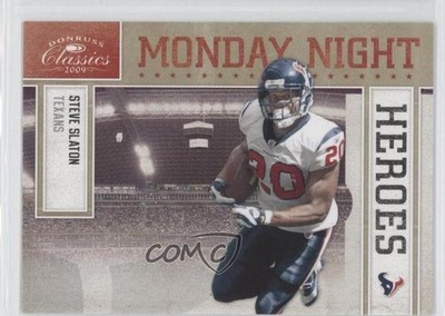 2009 Donruss Classics Monday Night Heroes Gold 74/100 Steve Slaton #23 0b5