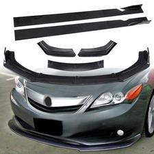For Acura Ilx Sedan 2012-2015 Front Bumper Lip Spoiler Splitter Carbon Fiber