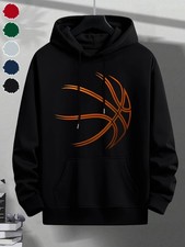 Men's Winter Warm Hooded Sweatshirt - Casual Pullover Sweater with Hood, Regular