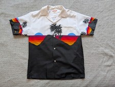 Vintage Shoreline Hawaii Shirt Mens Small Multicolor Surf Sunset Hawaiian Aloha