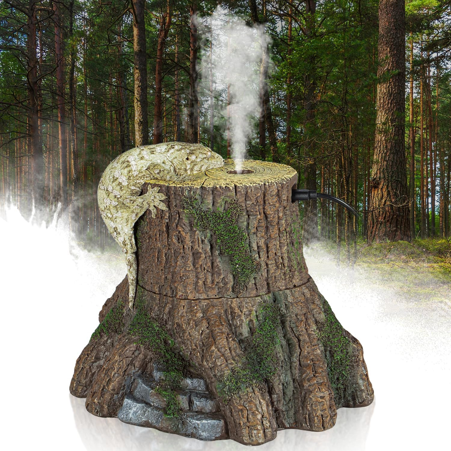 Fogger Tree Trunk Decor 1000ml Terrarium Mister