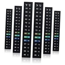  Pieces Stick on Thermometer Strip for Brewing Fermenting Temperature 24
