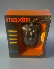 Maxim USB Wireless Optical Scroll Mouse Mice MX-M2020 Ergonomic Black NEW