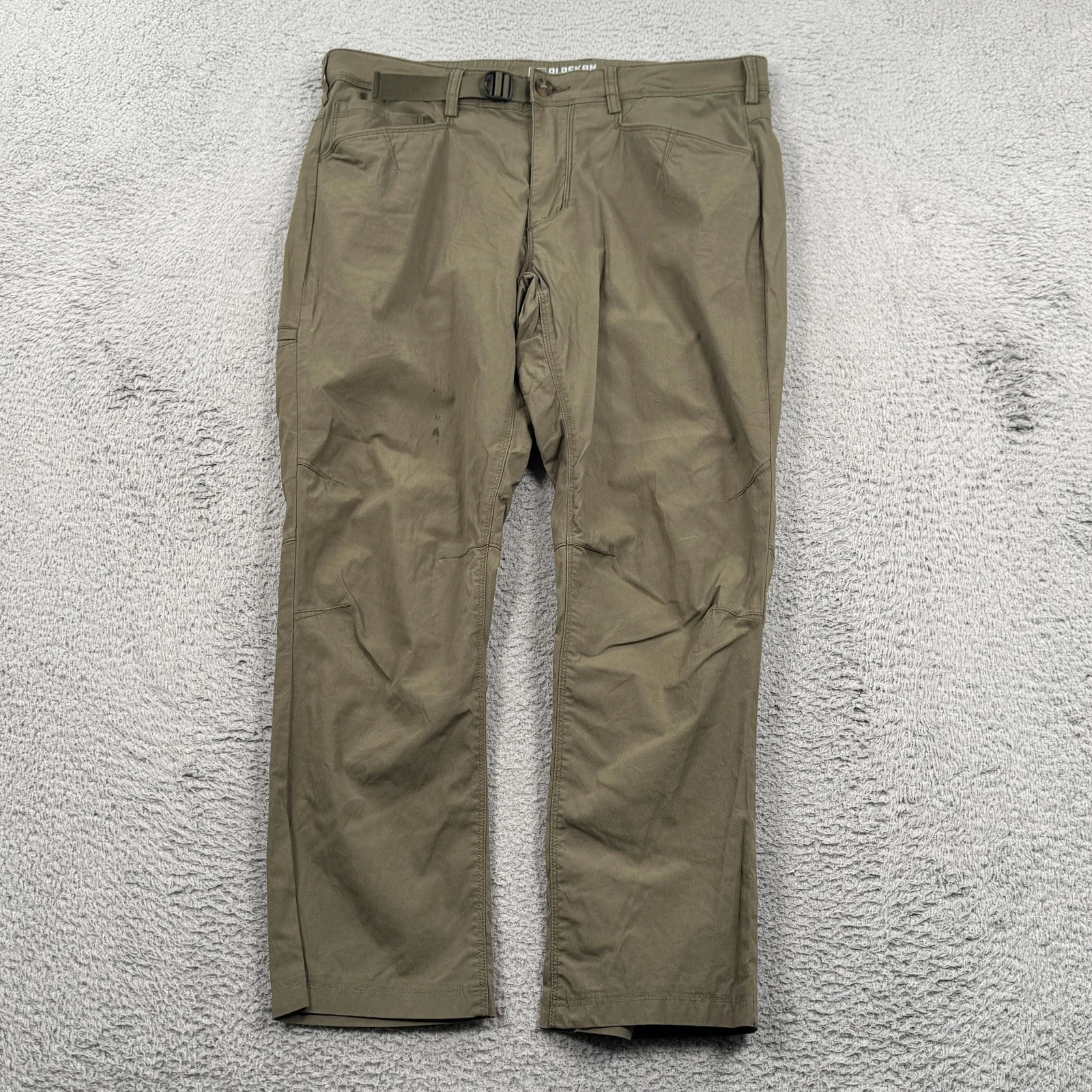 Alaskan Hardgear Pants Mens 36x30 Green Outdoor Work Hiking Stretch Duluth