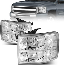 2007-2013 Silverado 1500 2007-2014 2500 3500 Headlight Assembly Compatible