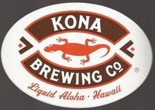 Kona Brewing Company Sticker / Decal for Car or Surfboard 5.5" Hawaii, Brand New