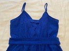 Flying Tomato Blue Strappy  Wide Leg Jumpsuit With Pockets And Tie Belt Size S — photo 9