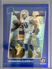 2021 Panini Donruss Optic - Rated Rookie Rashawn Slater #263 Blue Hyper Prizm RC