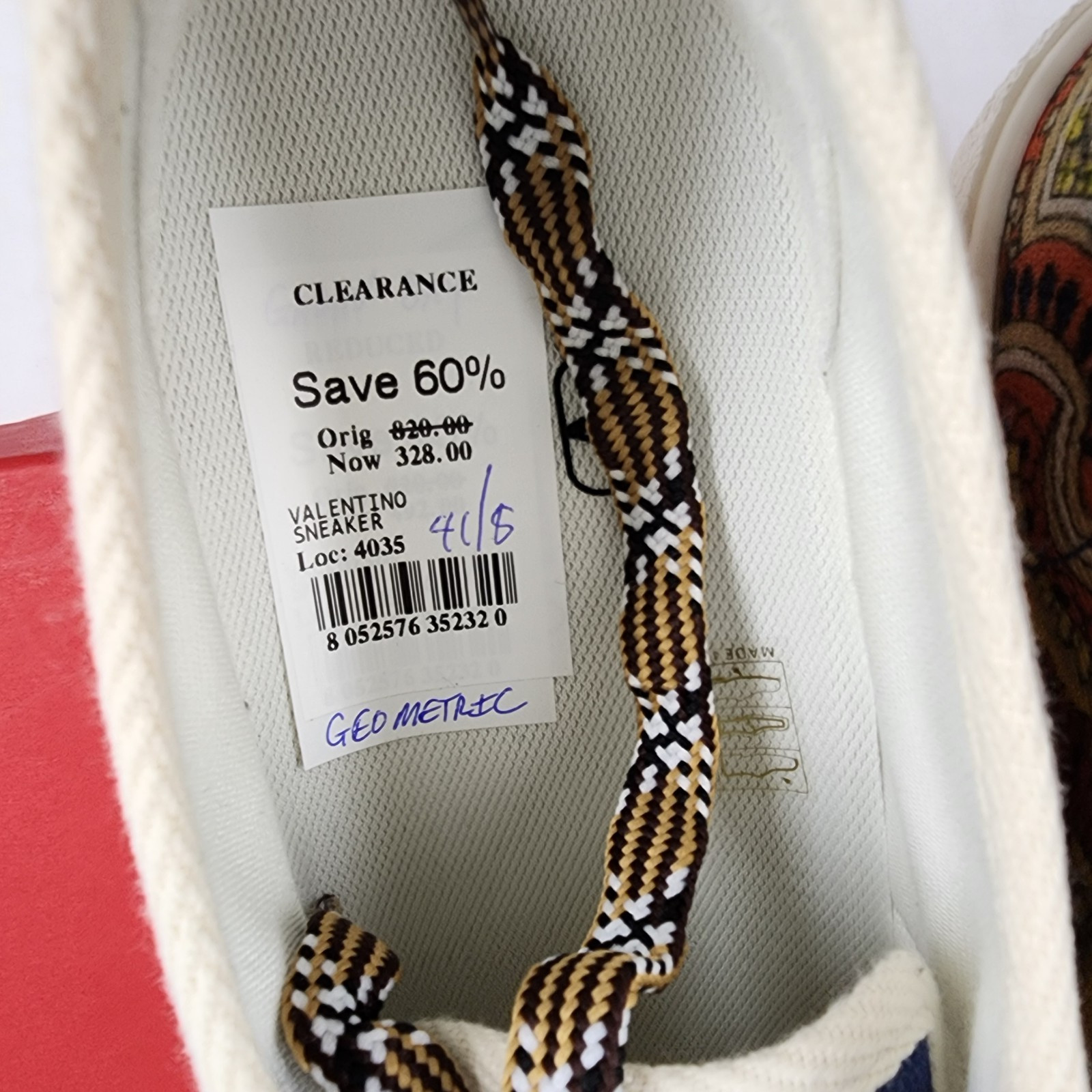 Valentino Garavani Bay by Bay Low Top Sneakers Men 41 Multicolor Lace Up Closure image 10