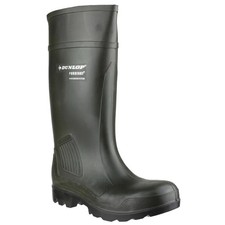 Dunlop Purofort Full Safety Wellies S5 CI SRC Dark Green UK 8 Steel Toe